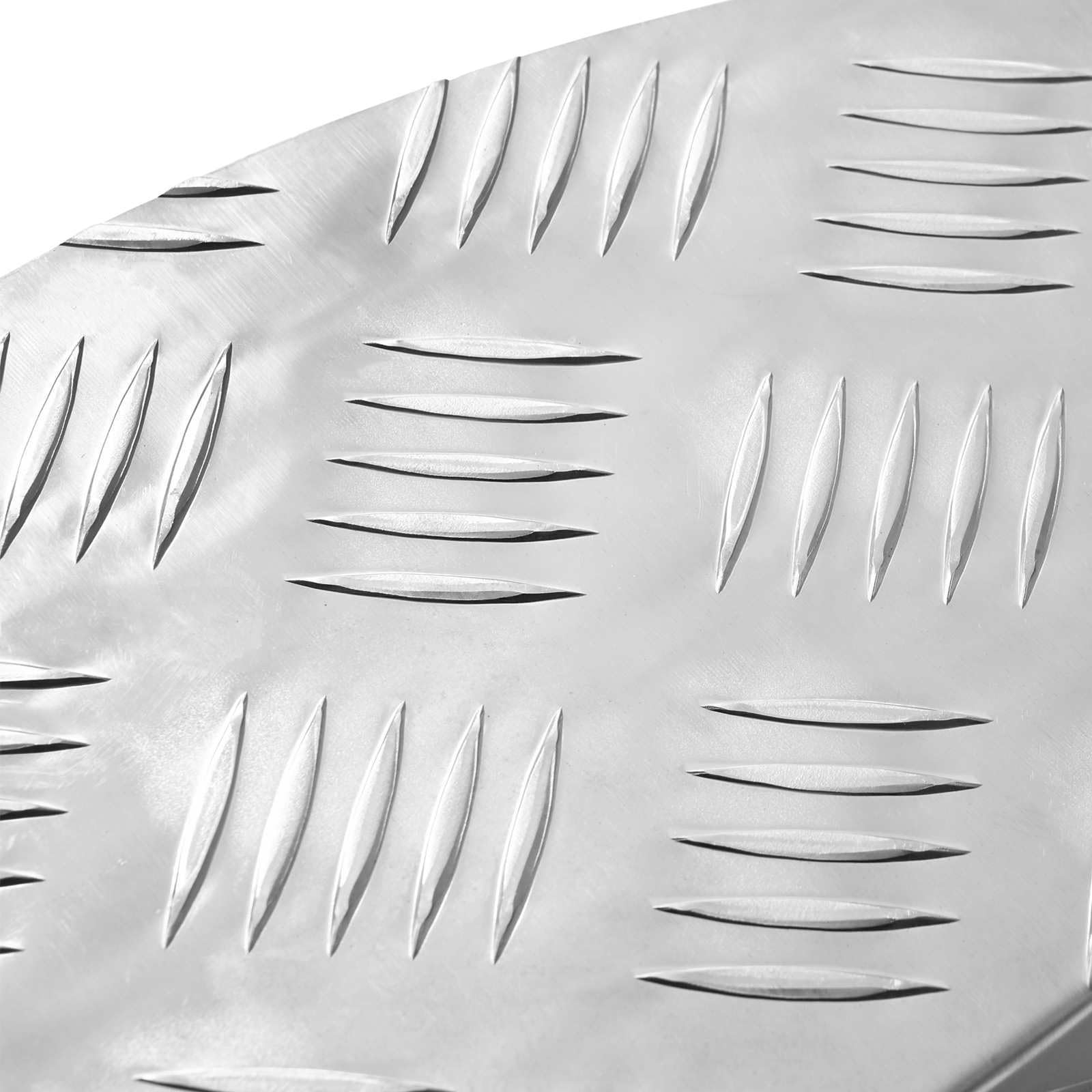 Stopnie schodów aluminiowych, 10 sztuk, srebrne, 60 x 18 x 2,5 cm | Antypoślizgowa konstrukcja płyty w kratkę, do wewnątrz i na zewnątrz, łatwa do czyszczenia