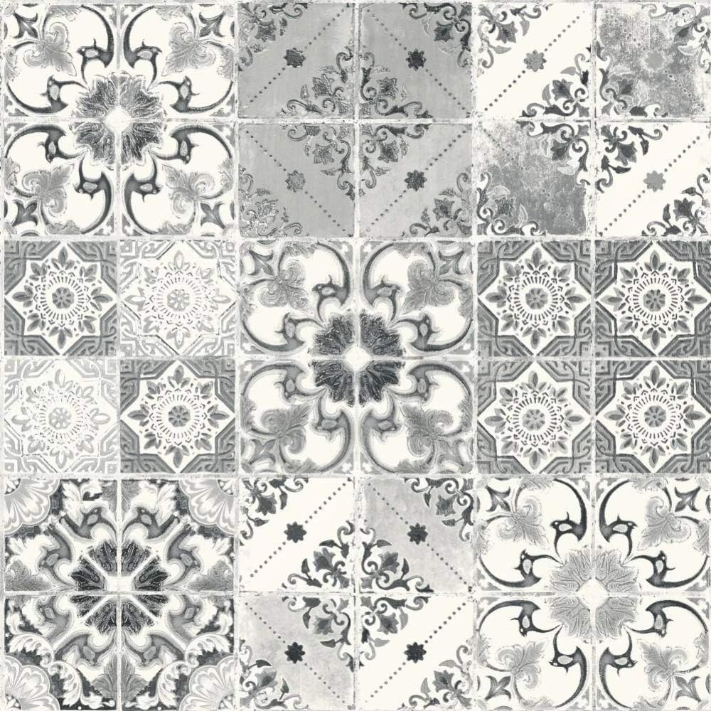 Debona Washable Wallpaper Valencia Black & Silver 5010 Full Roll