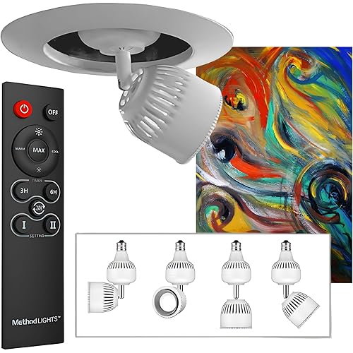 Method Lights ML-Direct Plus Screw in Picture Light LED, Home Improvement Light Fixture Ready & Art Studio