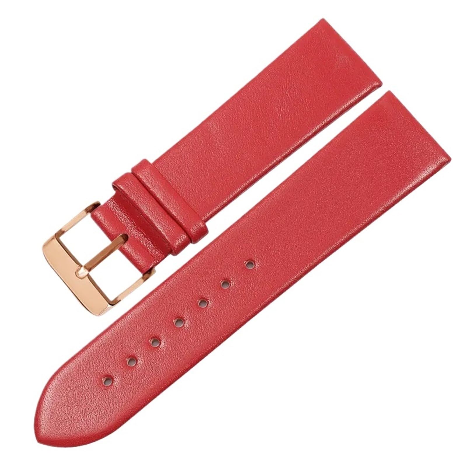 Run Ken Bracelet De Montre Fin Et Lisse En Cuir Souple, Disponible 12, 14 16 Mm
