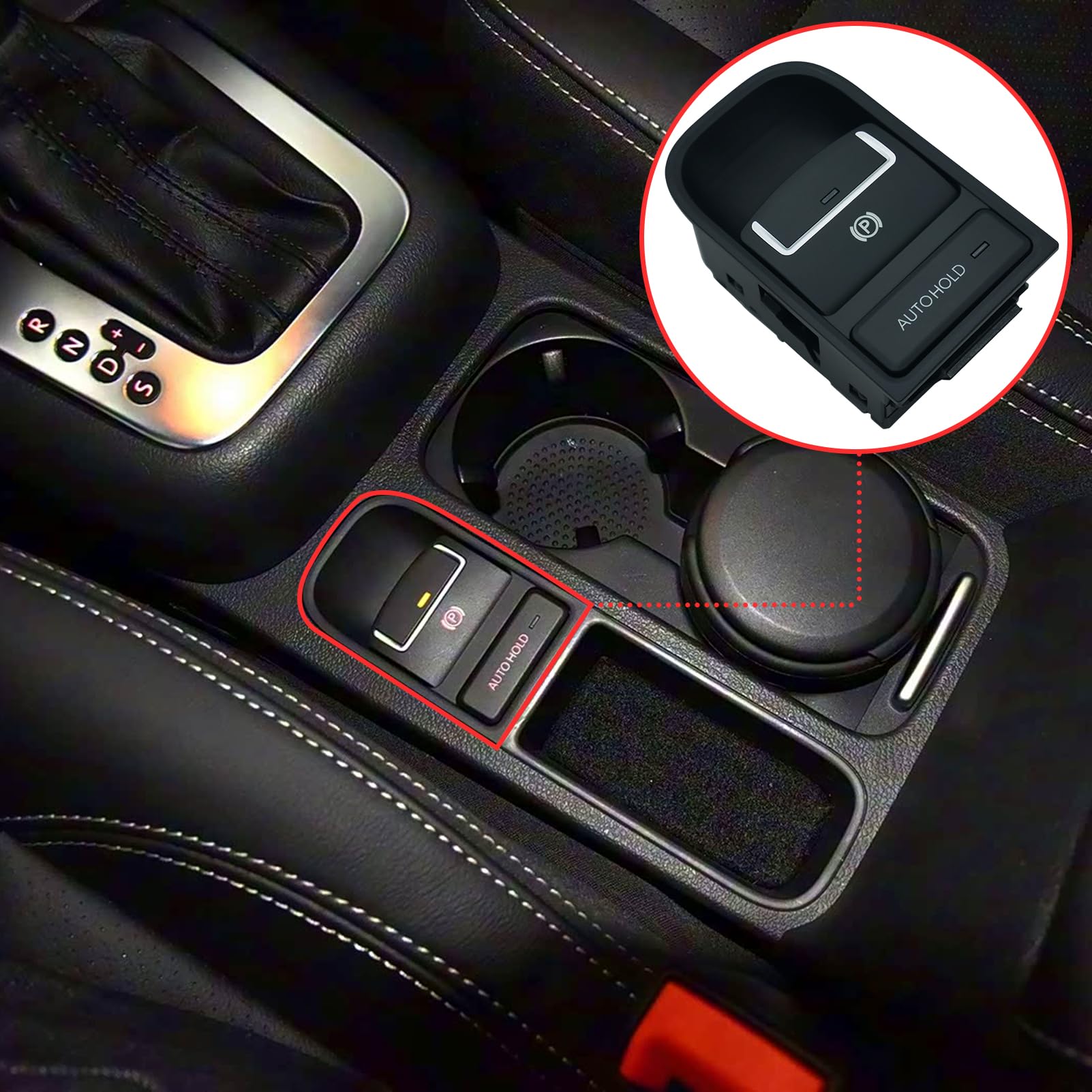 EPB Freno Mano Elettrico Per Sharan Tiguan Alhambra Interruttore Freno Pulsante Freno Di Stazionamento 5N0927225A 5N0927225 16 Pin