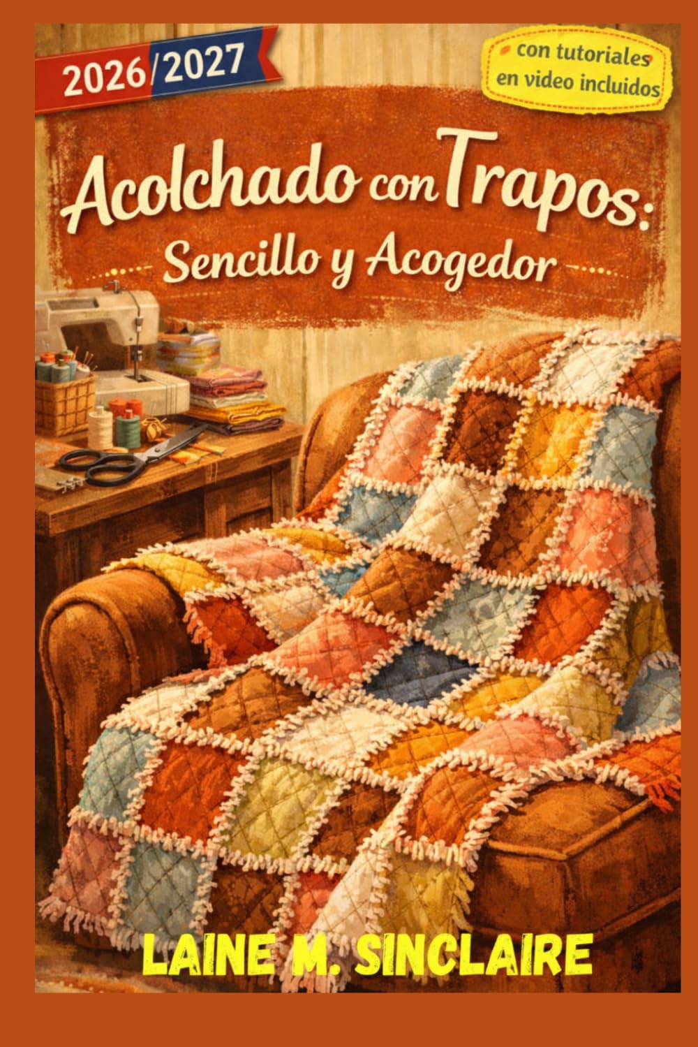 ACOLCHADO CON TRAPOS: SENCILLO Y ACOGEDOR: Cómo crear hermosas colchas deshilachadas con técnicas probadas y patrones sencillos para principiantes absolutos