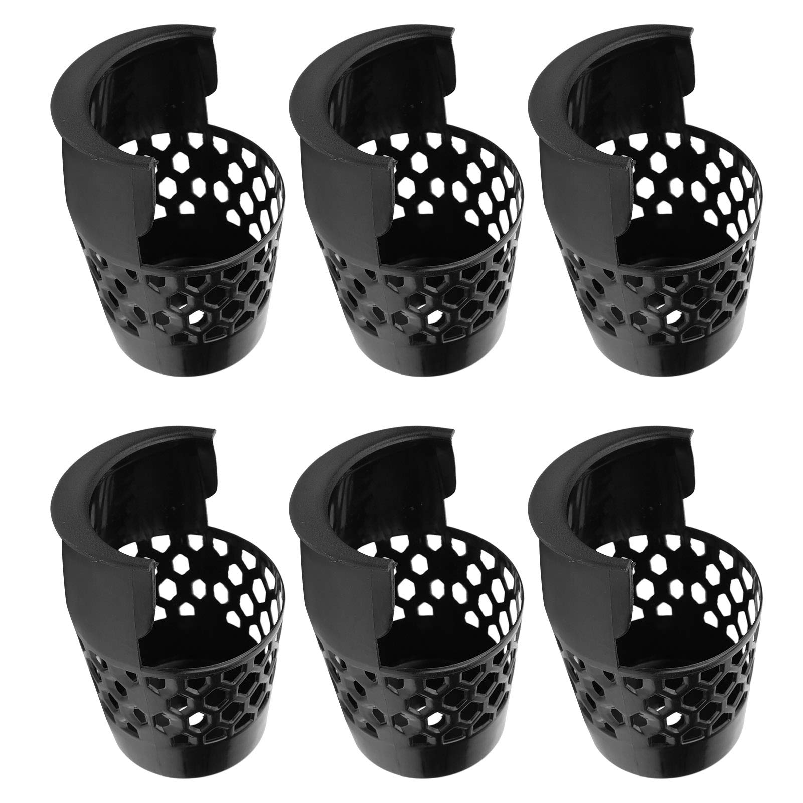 Keenso Pool Table Bags, 6Pcs Billiard Ball Storage Bags Plastic Pool Table Pocket Nets Snooker Baskets Pool Table Drop Nets Pool Table Accessories Billiards Supplies Billiards