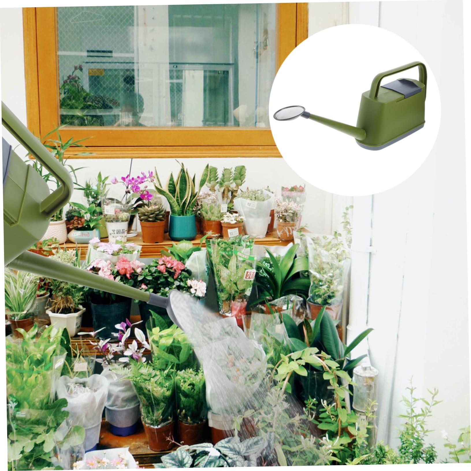 Happyyami Annaffiatoio Capacità Con Beccuccio Per Piante Da e Giardino Colore Vivace Per Uso Facile e Pratico