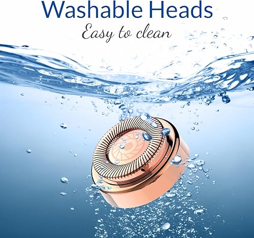 Miniatura 9 de Paquete de rubellita depilatoria facial y 4 cabezales de repuesto adicionales