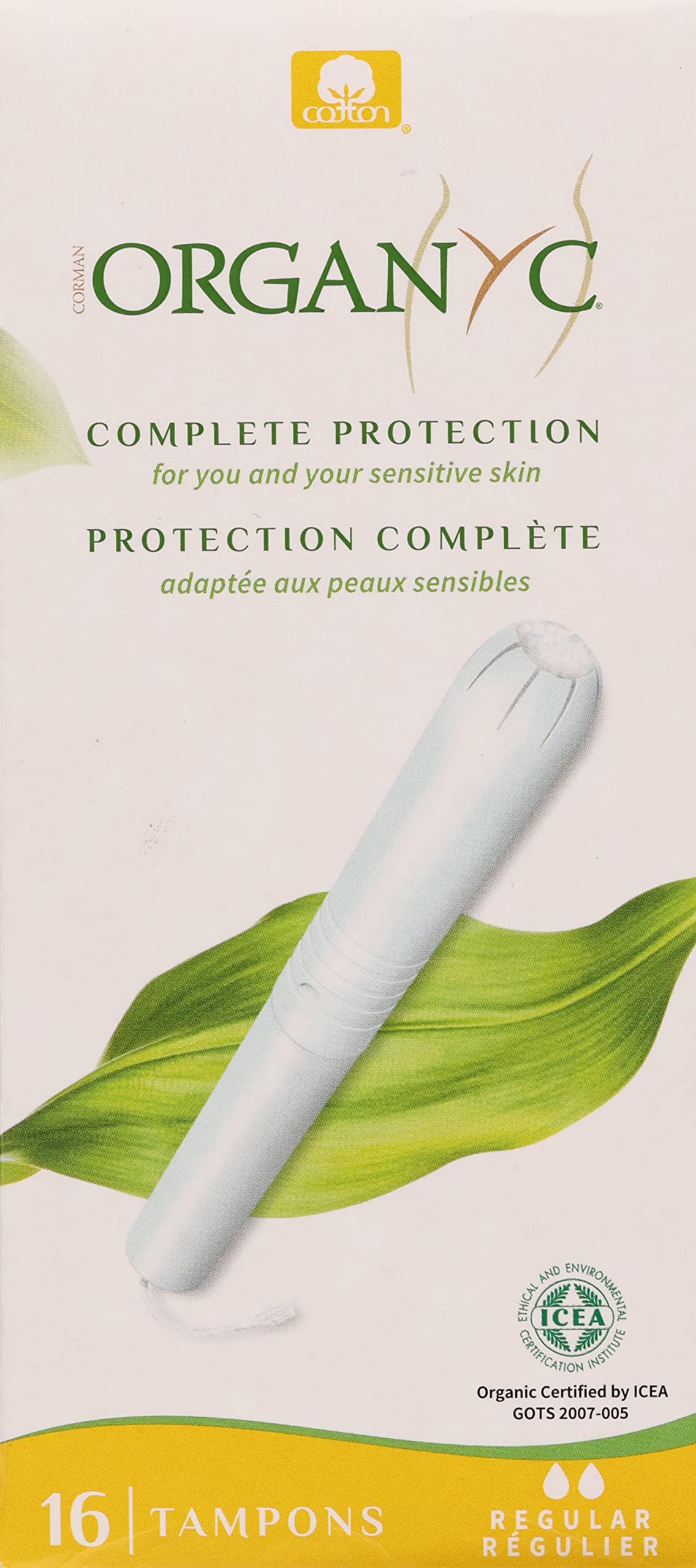 ORGANYC Regular Applicator Tampons