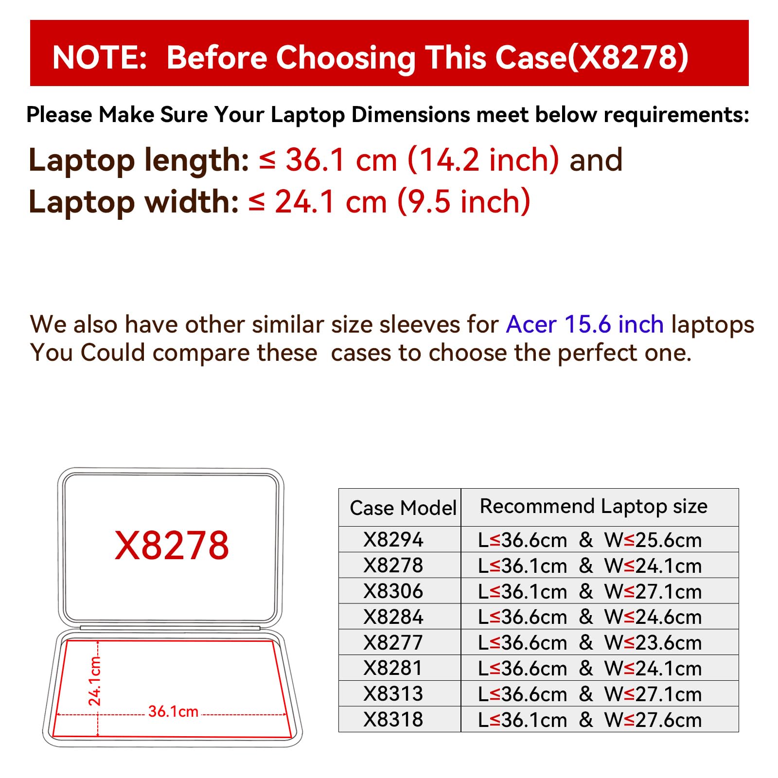 Smatree Custodia protettiva rigida in EVA compatibile con 15,6 pollici Acer Aspire 5 Laptop -A515-58M-7570, per 16'' Acer Swift Edge 16 -SFA16-41-R6YS, Borsa per notebook sottile e anti-shock (X8278)