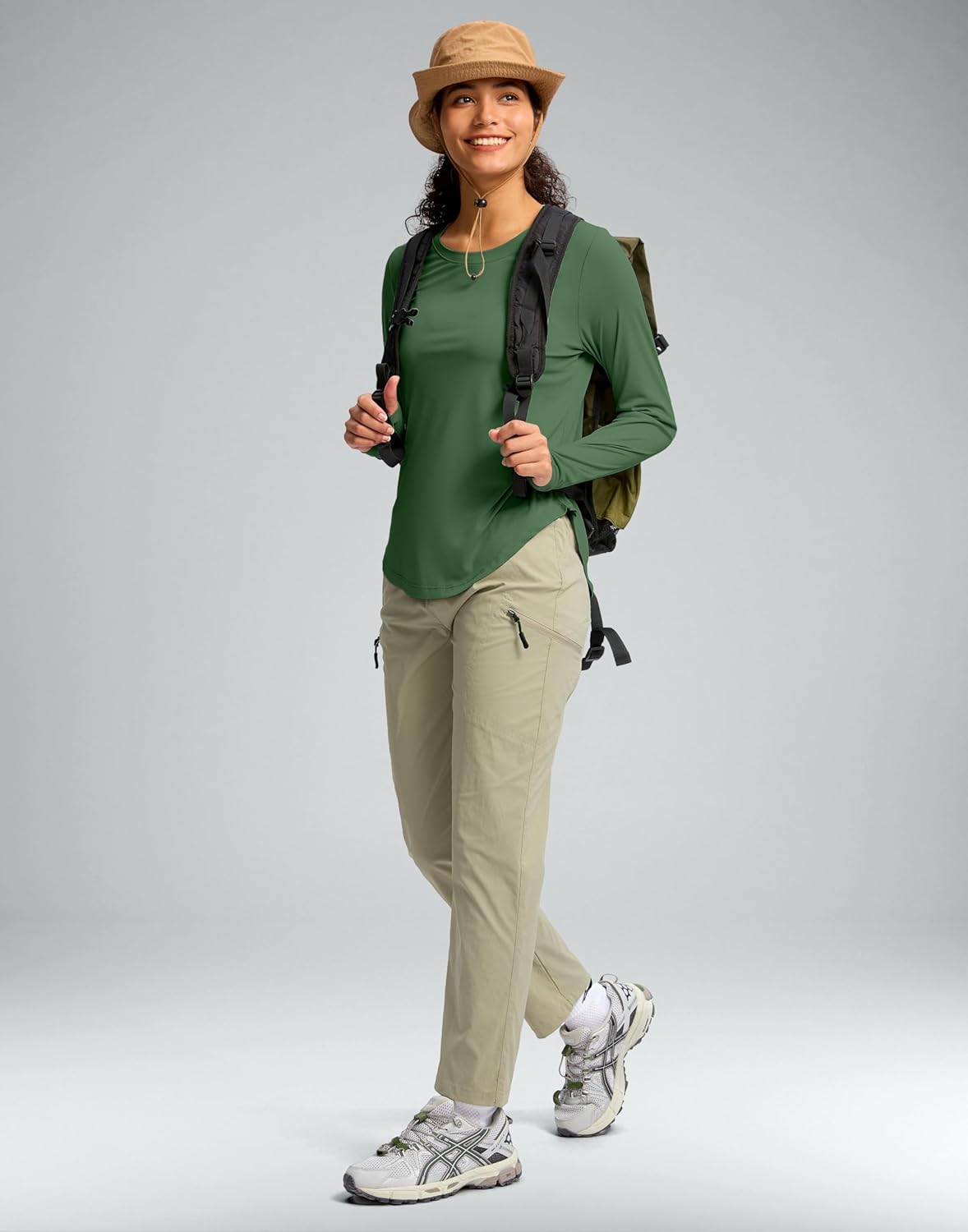 Soothfeel Women's UPF 50+ Sun Shirts Long Sleeve SPF UV Protection Rash Guard Lightweight Quick Dry Hiking Workout Tops - Image 7