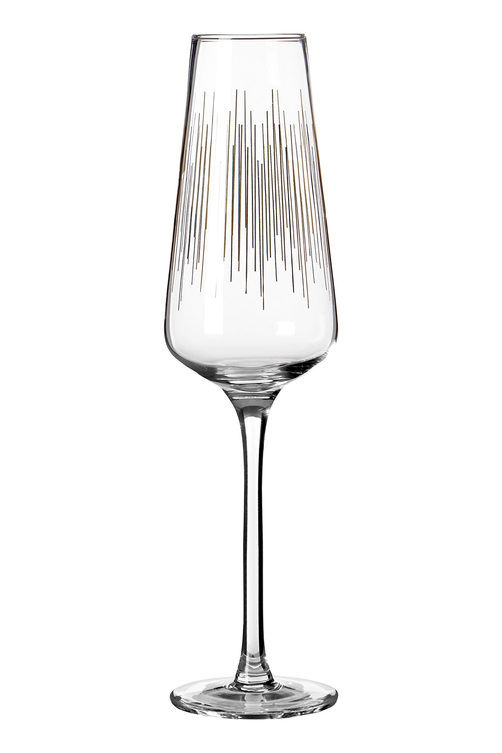 Premier Housewares Set Of 4 Deco Champagne Glasses