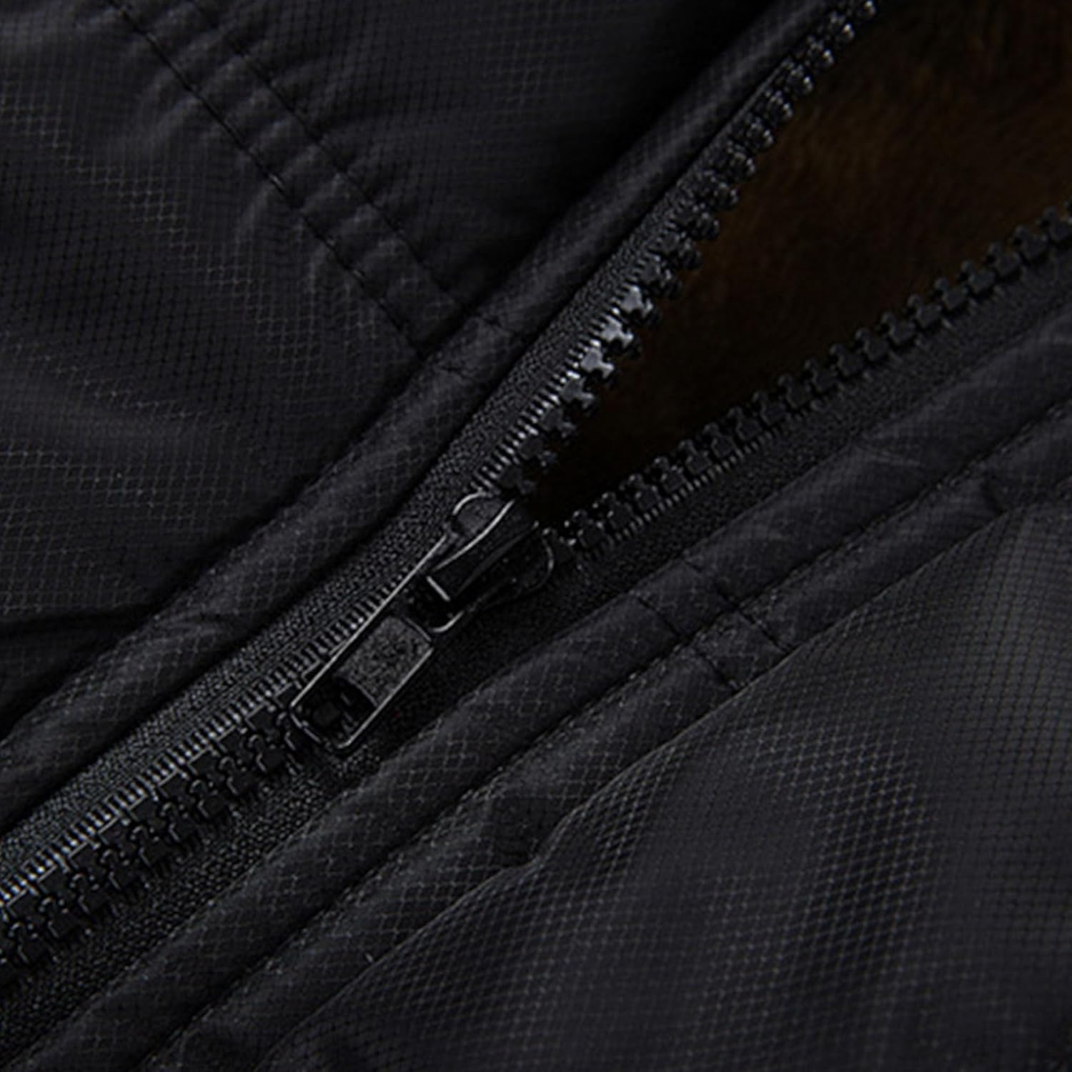 Men's Thicken Warm Coat Male Black Padded Parka Hooded Jacket Winter Skinny Quilted Sherpa Lined Outwear