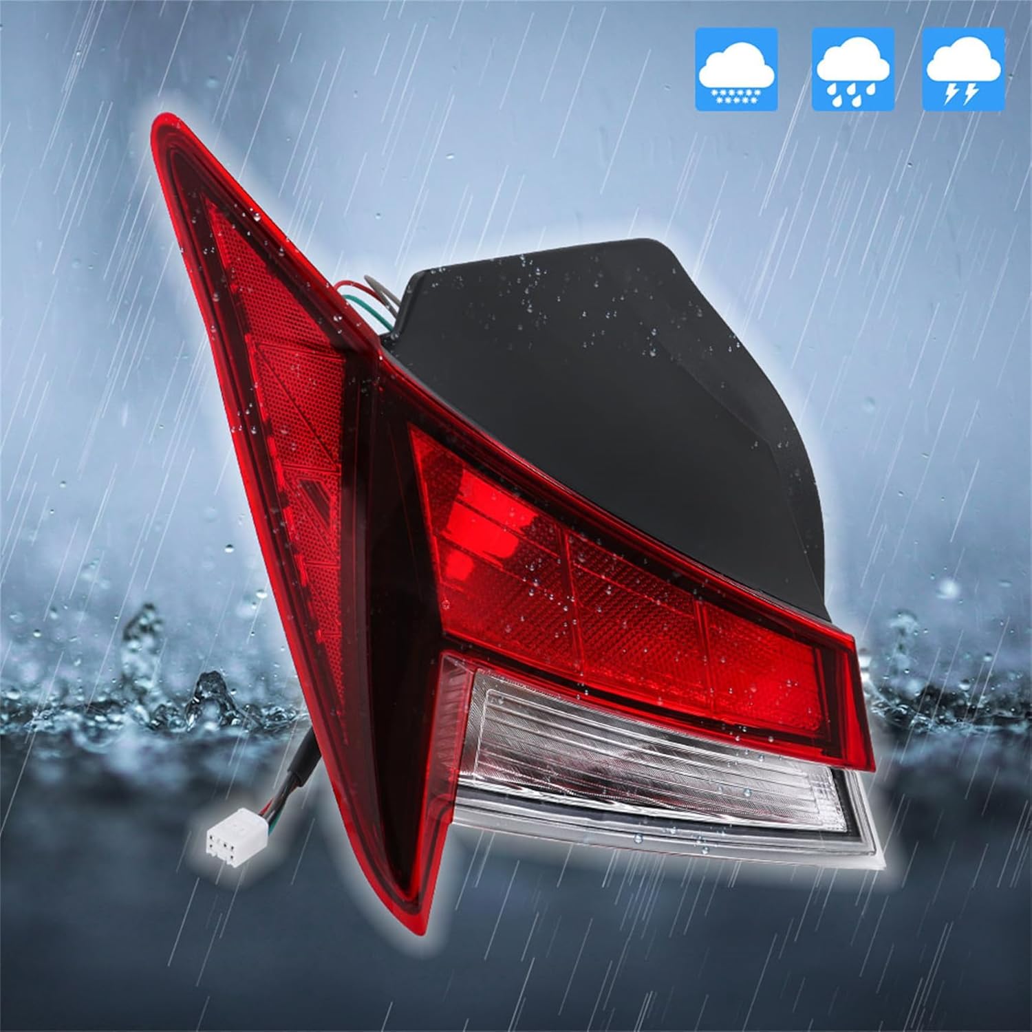 WFLNHB Driver Side Tail Light Brake Light Replacement for Elantra 2021 2022 2023 Halogen Rear Brake Lamp 92401AB000 HY2804169