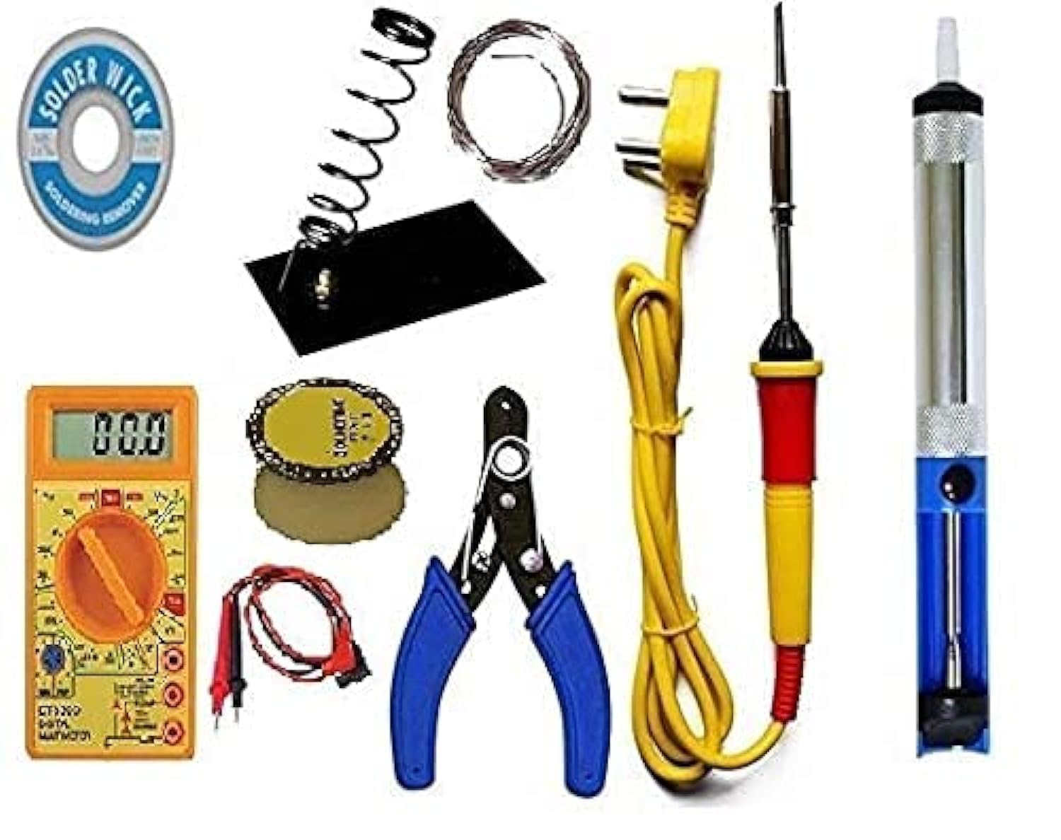 See full amazon price history chart for GUNK 8 IN 1 Solder Iron kit, Electric 25W Soldering Iron Kit Set for Beginners with Digital Multimeter, Wire cutter, Iron Stand, Soldering Paste, Soldering Wire, De-soldering Pump (8 In 1 Combo) GUNK 8 IN 1 Solder Iron kit, Electric 25W Soldering Iron Kit Set for Beginners with Digital Multimeter, Wire cutter, Iron Stand, Soldering Paste, Soldering Wire, De-soldering Pump (8 In 1 Combo) (B07QQKH4KJ) Amazon Price History, Amazon Price Tracker