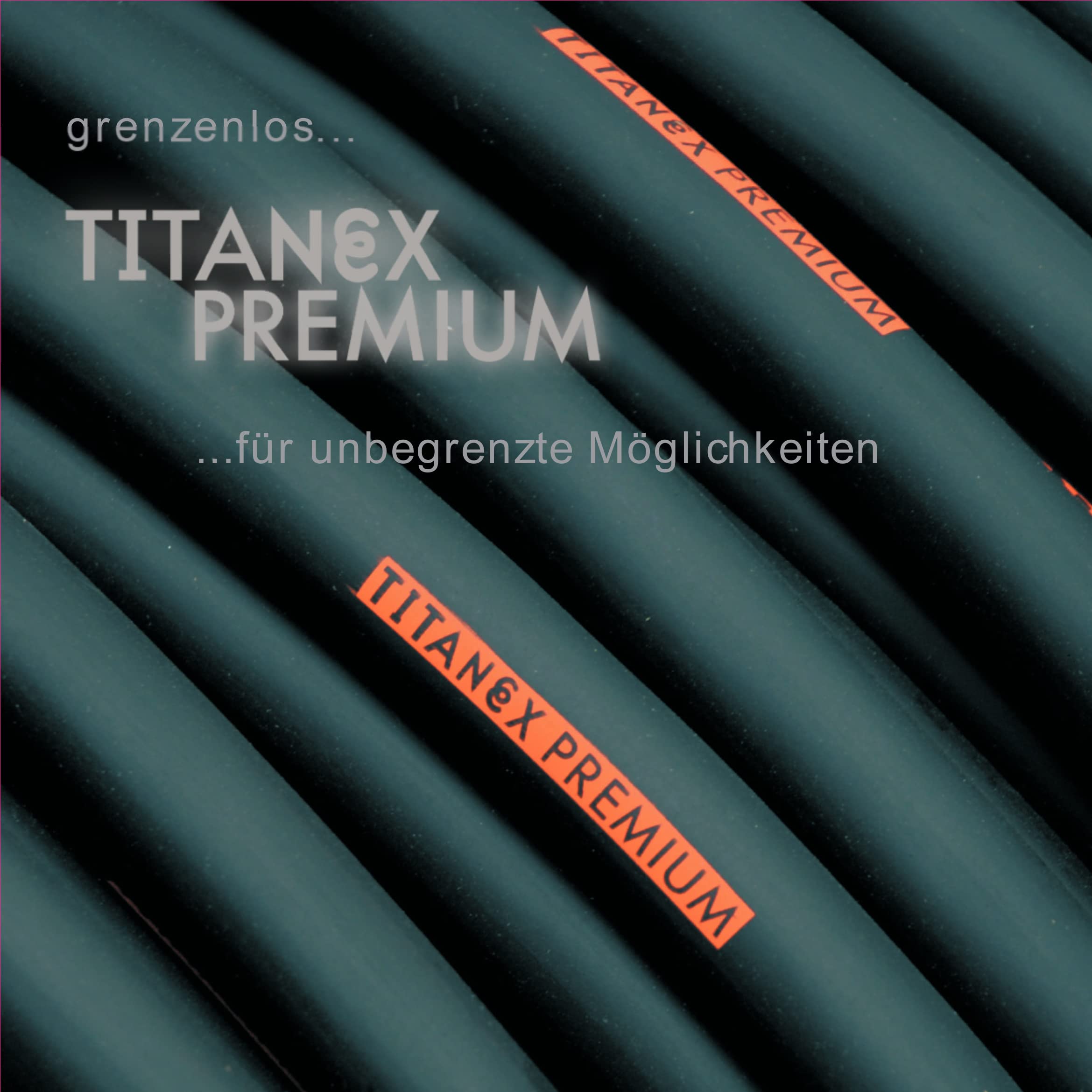 TITANEX PREMIUM H07RN-F 3x1,5 mm² (3G1,5) Industriekabel, Baustellenkabel, Campingkabel für den Außenbereich 5-100m inkl. 10 Aderendhülsen (50 Meter)