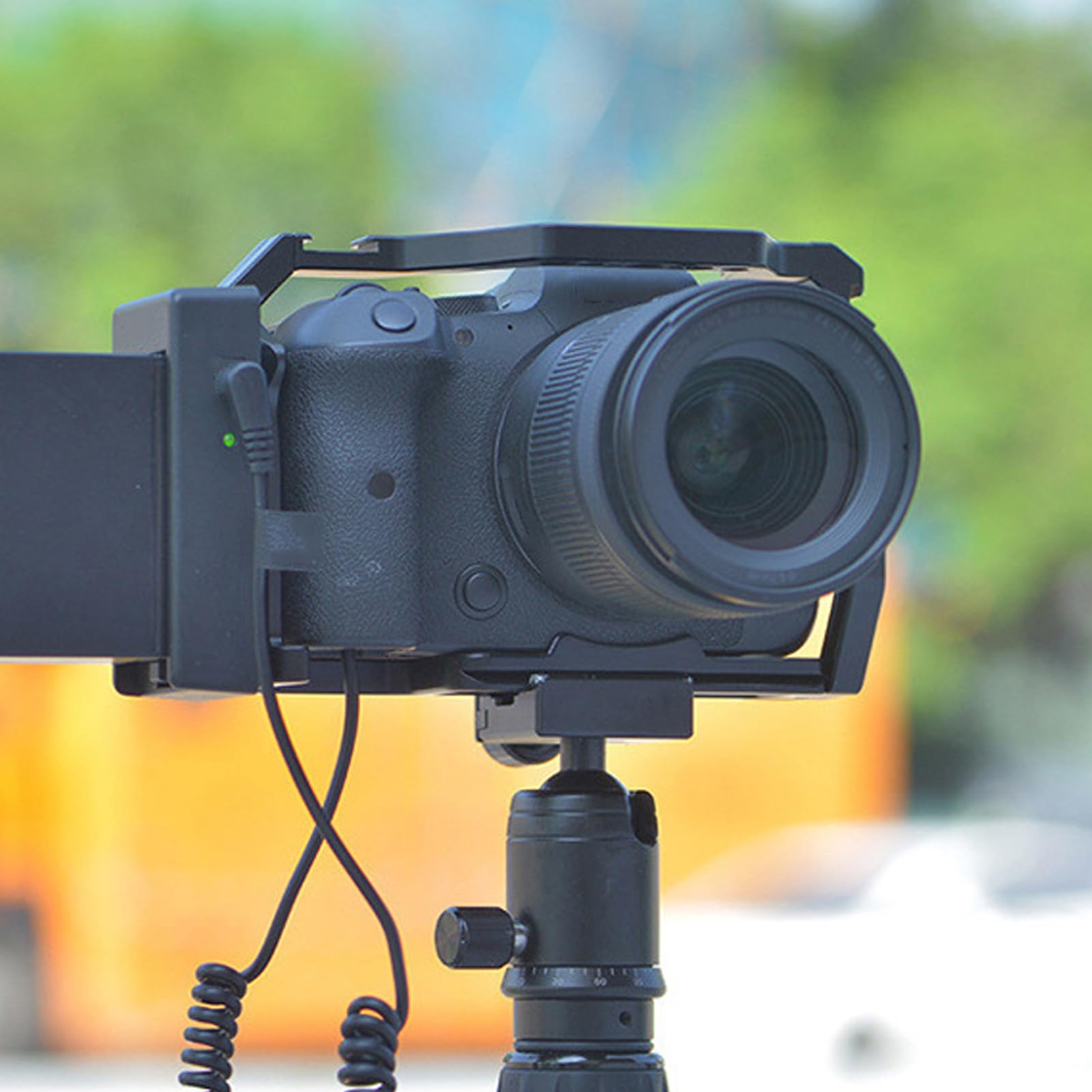 Generic Kamery Wideo Rig Cage, Aluminium Aluminiowe Platforma Klatek z Zimnymi Trampkami obsługują R5 R6