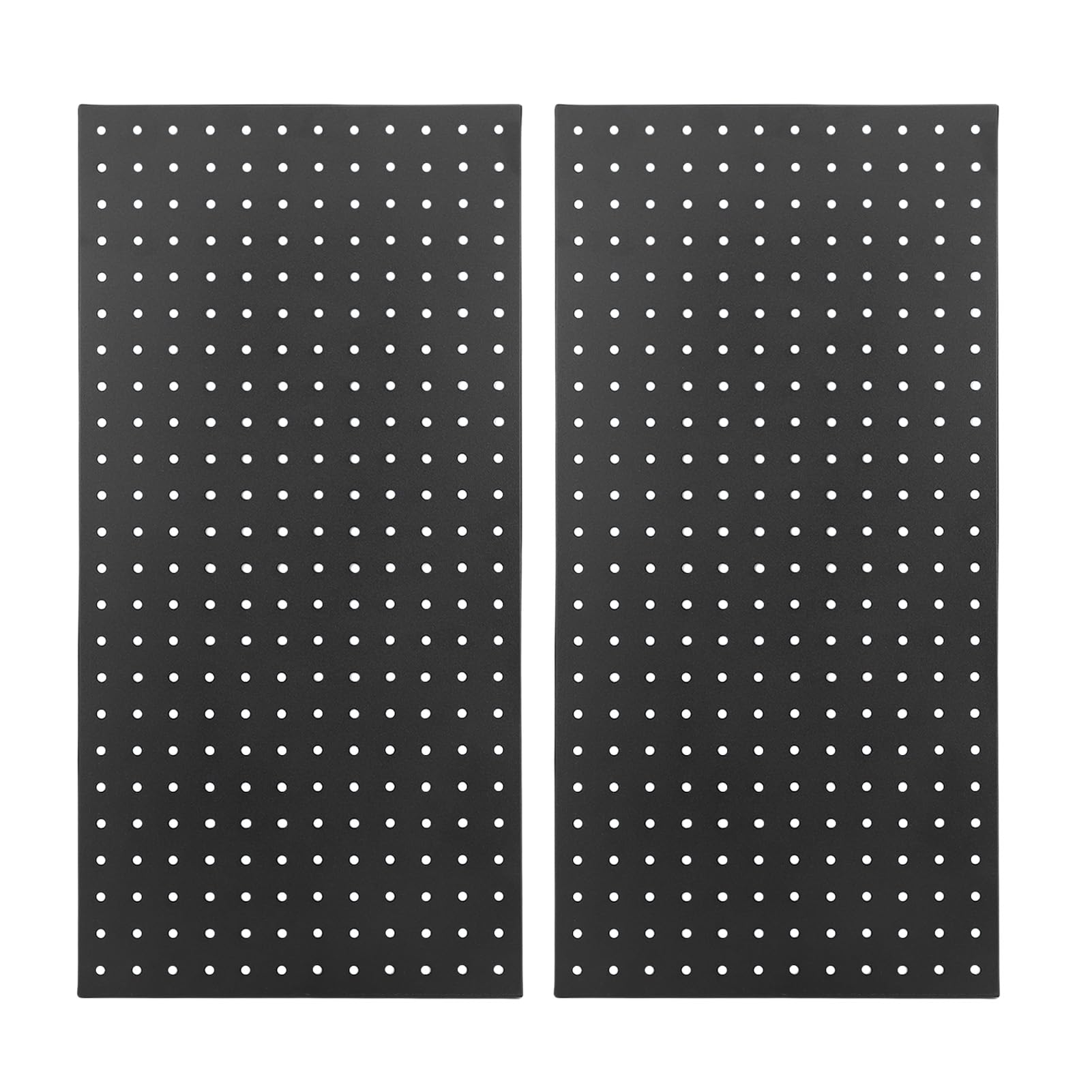 GLOGLOW Organizador de Tablero Perforado, Paquete de 2, 24 X 12 Pulgadas con Ganchos con Recubrimiento en Polvo, Capacidad de 130 Lb para Almacenamiento de Herramientas en Garaje, Banco de Trabajo,