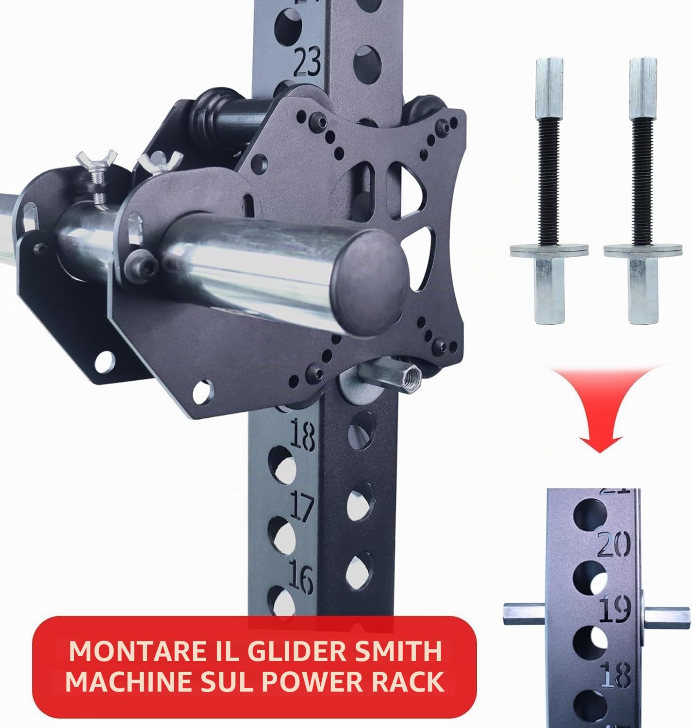AHTAPFON Accessori Smith Machine per attacchi Power Rack,Sistema di puleggia per cavo macchina,Accessori per rack squat per crossover cavi,Bench Press,Deep Squat,LAT Pull Down