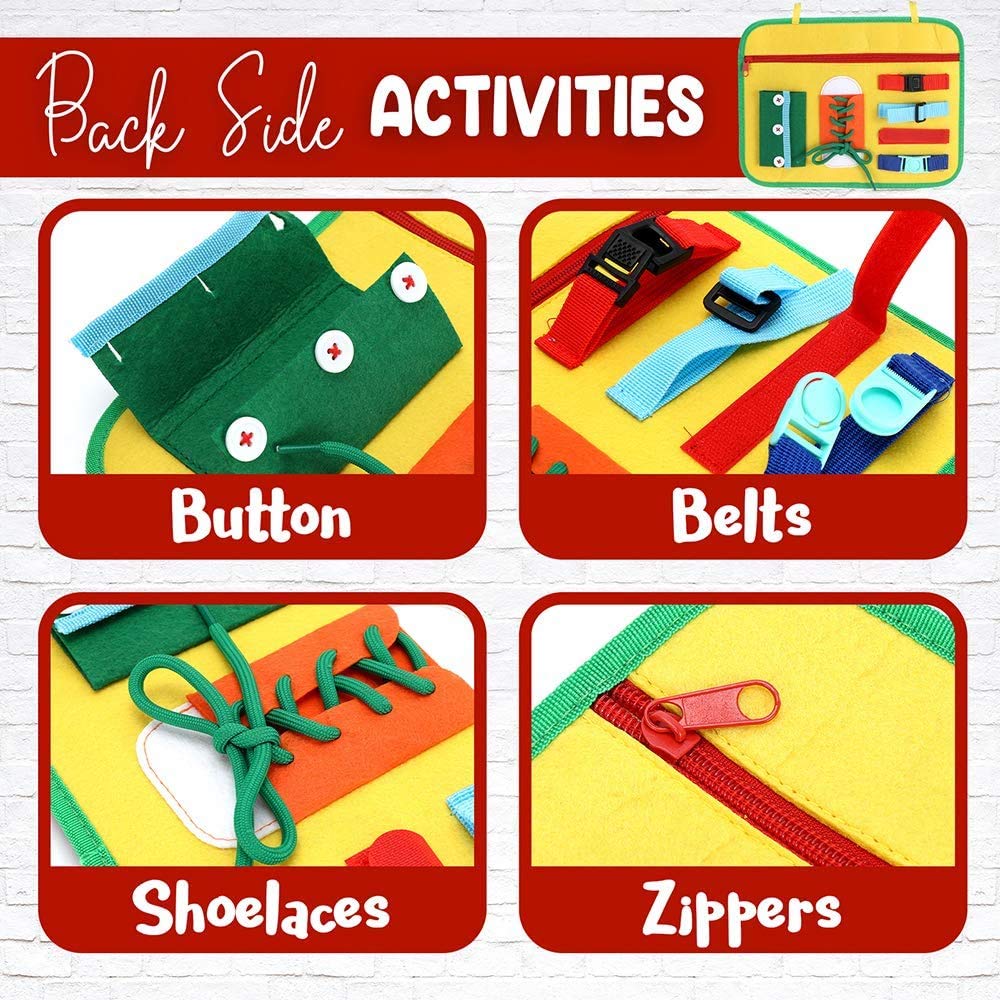 Buy LESONG Busy Board For Toddlers Dinosaur Sensory Board With Buckle Buy lesong busy board for toddlers dinosaur sensory board with buckle