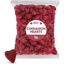 Fathers Day JuJu Cinnamon Hearts Gummy Candy, Mothers Day, Bulk, 1 lb