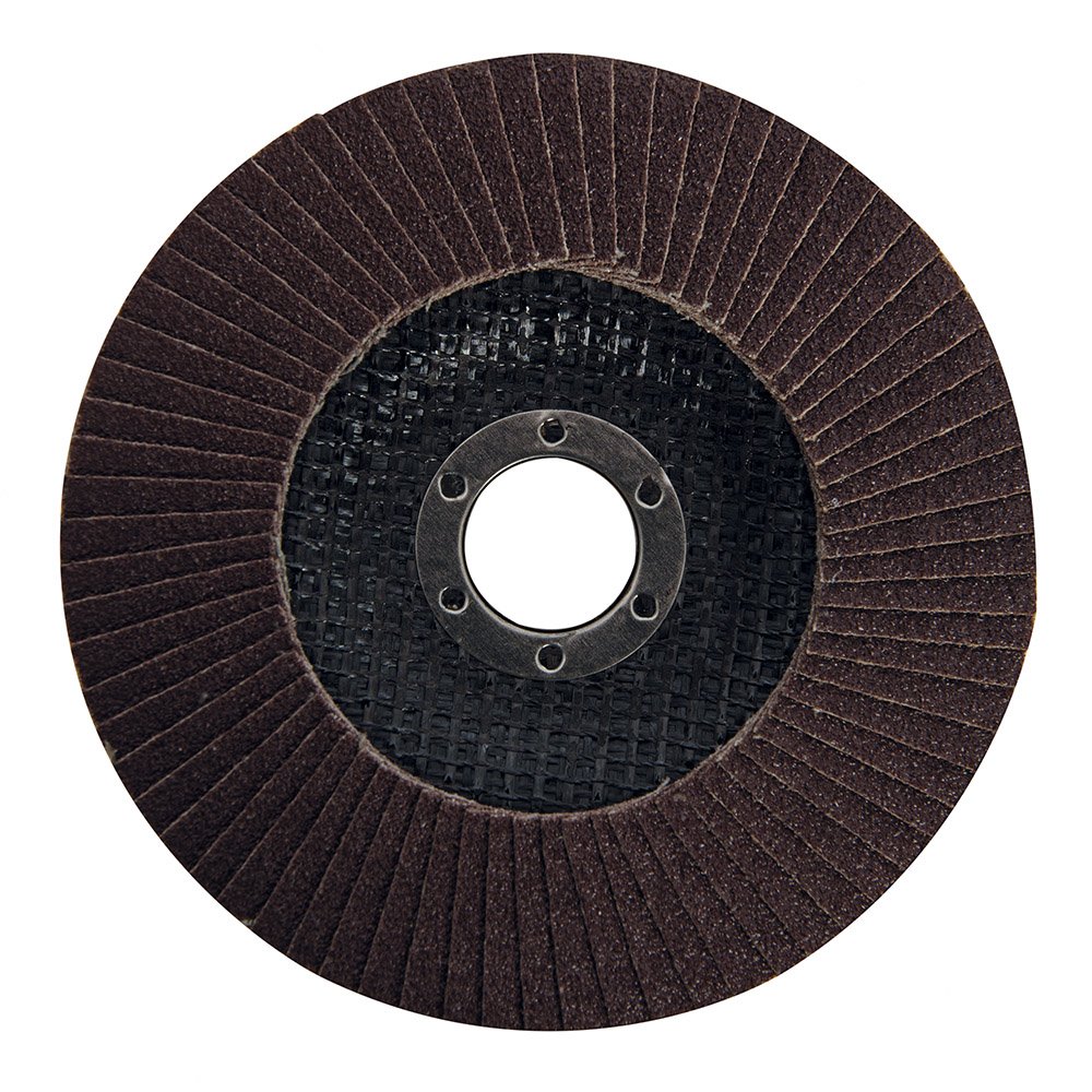 Silverline 125Mm Aluminium Oxide Grinding Sanding Flap Disc (80 Grit) 5055058198532