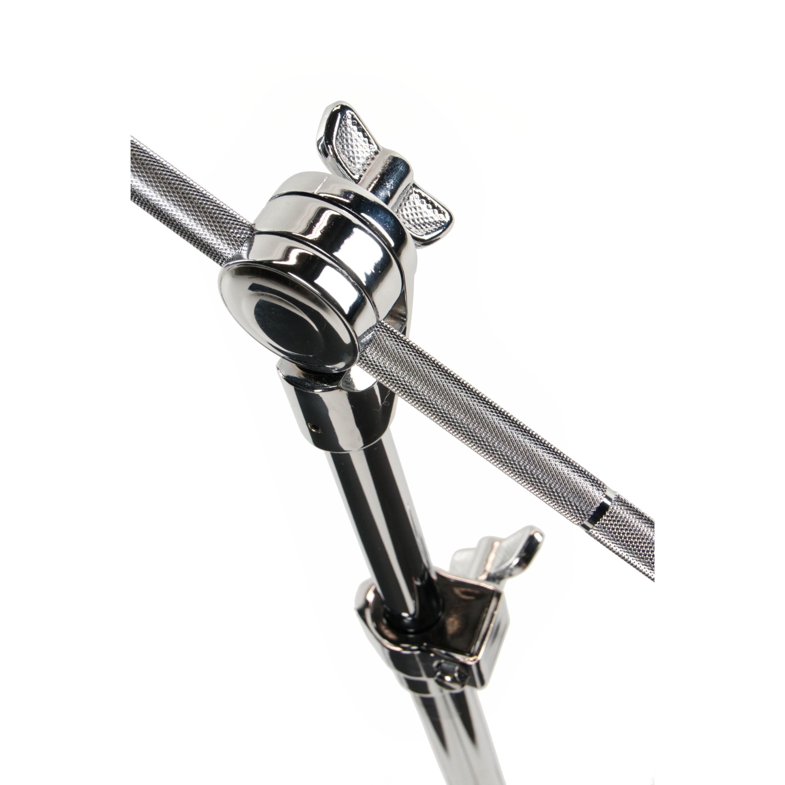 Fame CBS7000 Galgenbeckenständer, Robust, Ausziehbar, Versenkbar, mit Memory-Clamp, Breiten Hartgummi-Standfüßen, Leichtes Transportgewicht, Klappbare Beine, Ideal für Alle Altersklassen