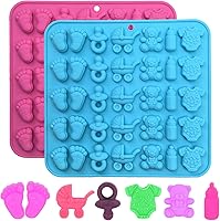 Vista 8 de Moldes de goma para caramelos, moldes de silicona para osos/dinosaurios/frutas para niños con 2 cuentagotas, antiadherentes y sin BPA para mini