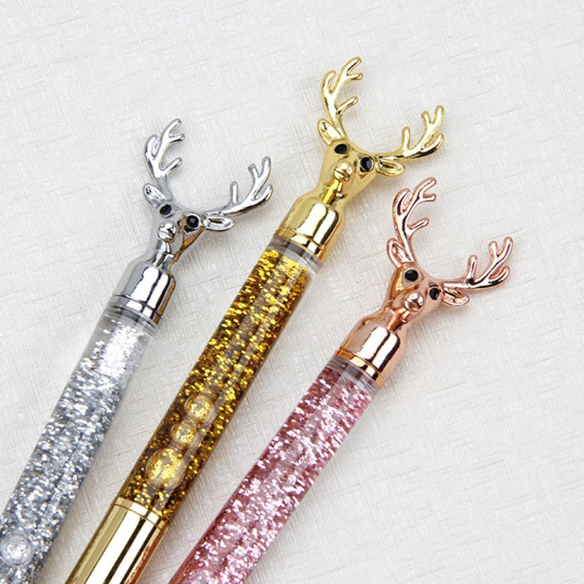 Cabilock Reindeer Ballpoint Pen, Metal Fine Point Writing Pen for Students image 4