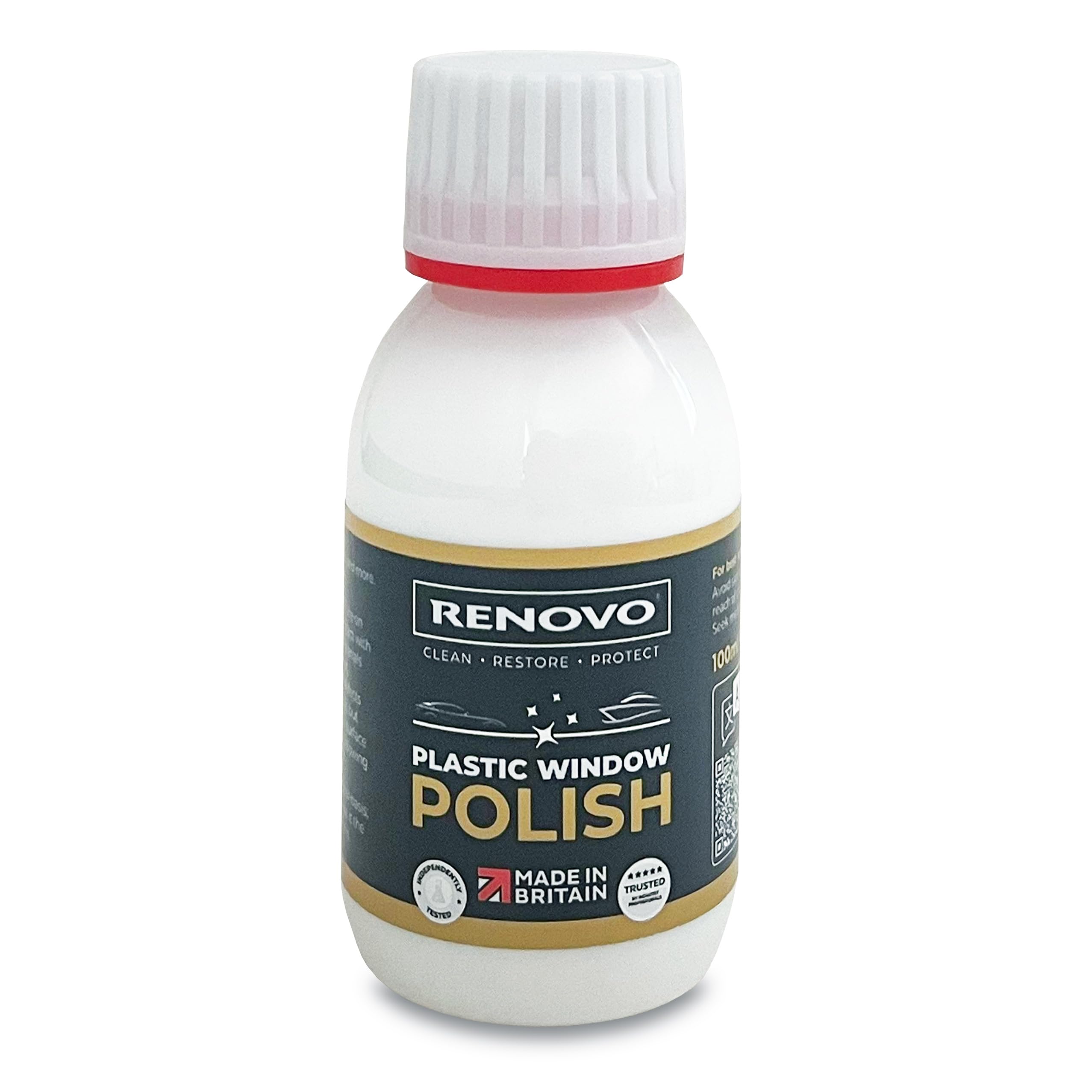 Renovo RWP1112 International Plastic Window Polish, 100 ml, Neutral, 100ml