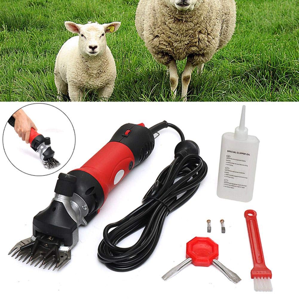 Cisailles à Moutons, 690W 2400r / Min 6 Vitesses Tondeuse à Moutons électrique Professionnelle Tondeuses de Toilettage pour Animaux de Ferme Ferme de Coupe de Bétail pour Chèvres, Bovins(UE)