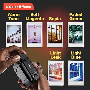 Fujifilm Instax Mini 99 Instant Film Camera, Matte Black, Bundle with Photo Album and Protective Case