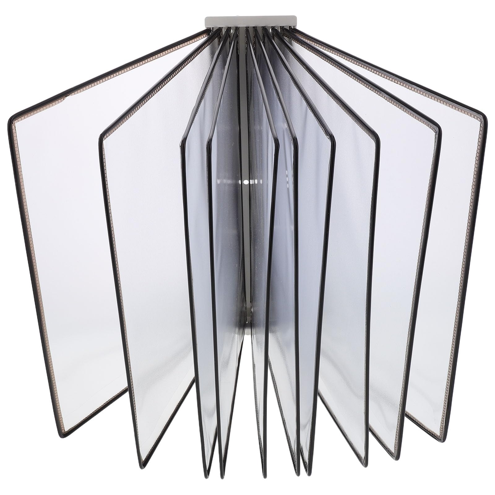 WRITWAA 10-Page Wall Hanging File Organizer for A4 Documents, Lightweight Iron and PVC Construction, Large Capacity Office Display Holder Suitable for Office and Library Use