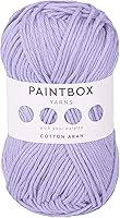 Vista 57 de Paintbox Yarns Hilo Aran 100% Algodón 1.76oz (50g), 93 Yardas (85m) - Lana Peinada Vino Tinto para Ganchillo o Tejer - Suave, Ligero para Suéteres