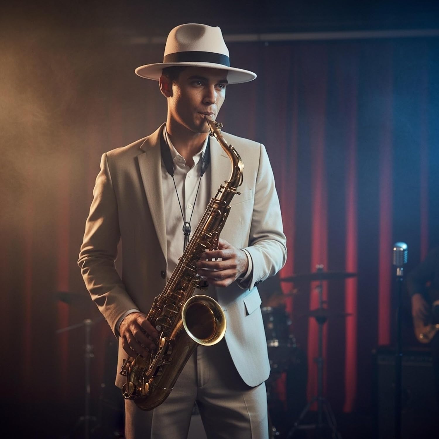 Classic Fedora Hats for Men and Women Wide Brim Felt Panama Hat Vintage 1920s Gangster Hat - Image 4