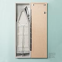 Vista 7 de Iron-A-Way Centro de planchado integrado con tabla de planchar de 42 pulgadas, almacenamiento de plancha caliente y puerta blanca plana-NE42FWU