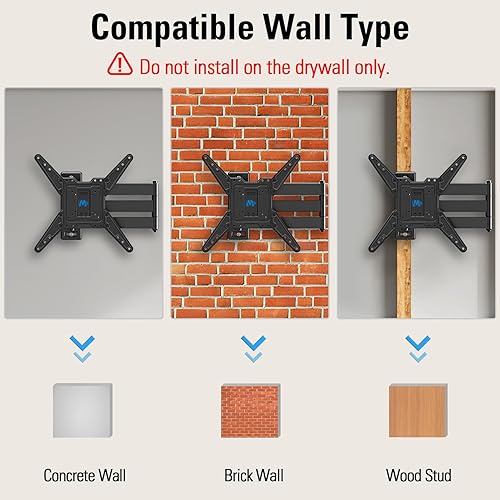 Miniatura 9 de Mounting Dream Soporte de pared para TV de brazo largo para la mayoría de televisores de 26 a 65 pulgadas, soporte de TV de extensión de 30 pulgadas