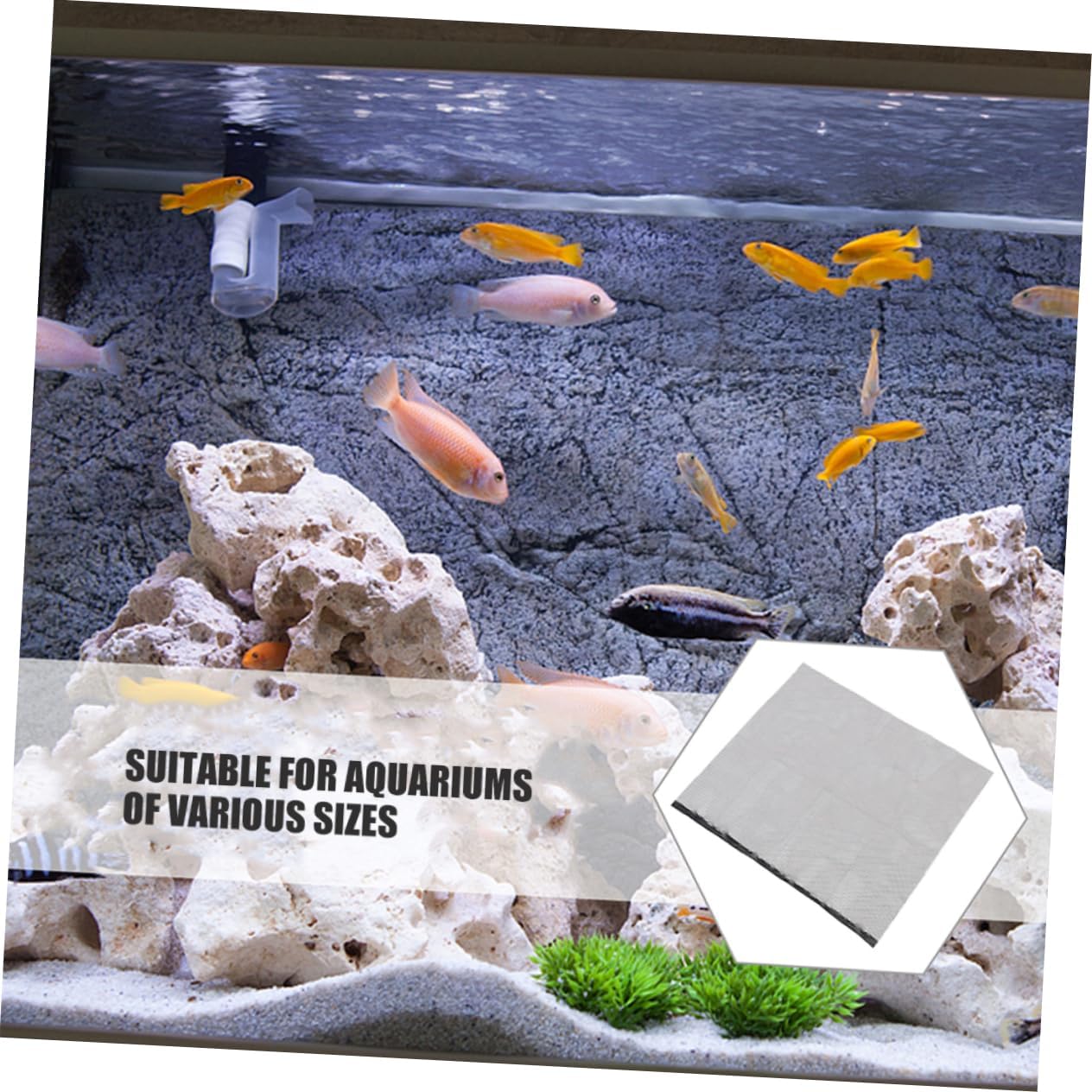 Sosoport Fish Tank Jumping Mesh Covers Durable Plastic Panel for Betta Fish Aquarium Netting Easy Setup Breathable Design for Optimal Air Circulation