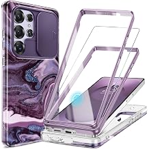 GVIEWIN for Samsung Galaxy S25 Ultra Case Slide Camera Cover 2 Front Frames