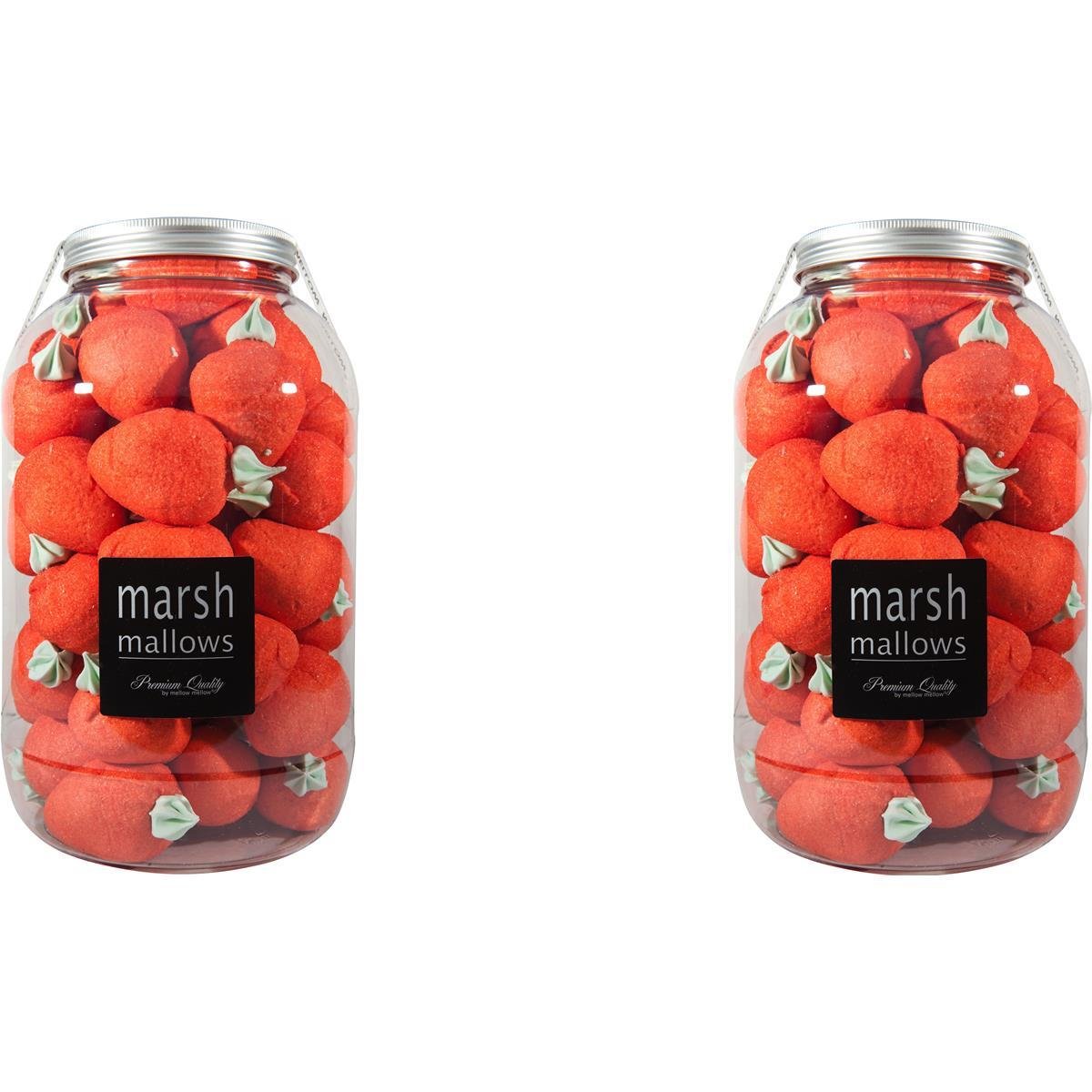 Mellow Riesenerdbeeren 500g in Retrodose Marsh MAllows (2er Pack)