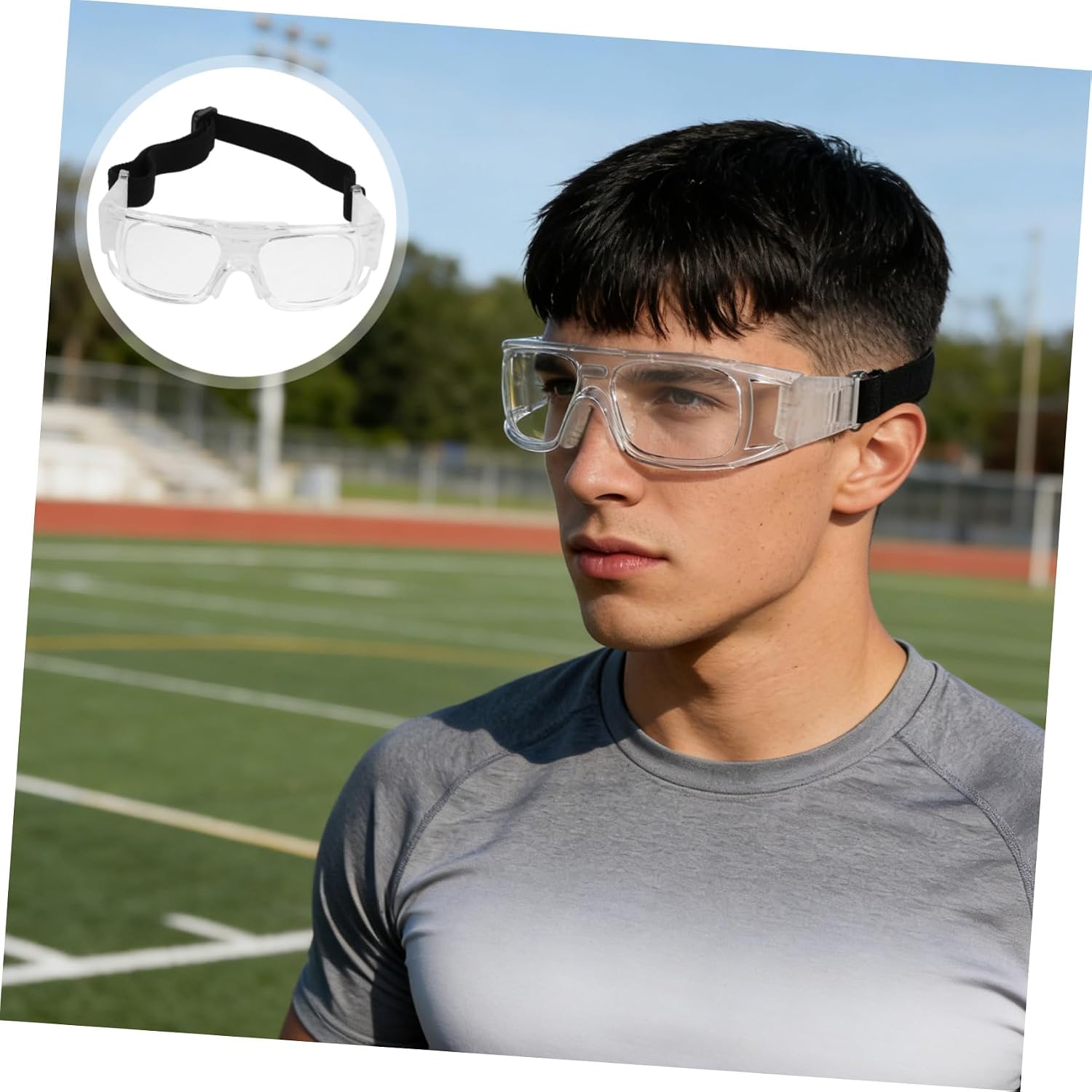 OUNONA Sports Protection Goggles for Basketball and Football, Anti-fog Protective Eyewear, Professional Training Dribbling Glasses for Team Sports