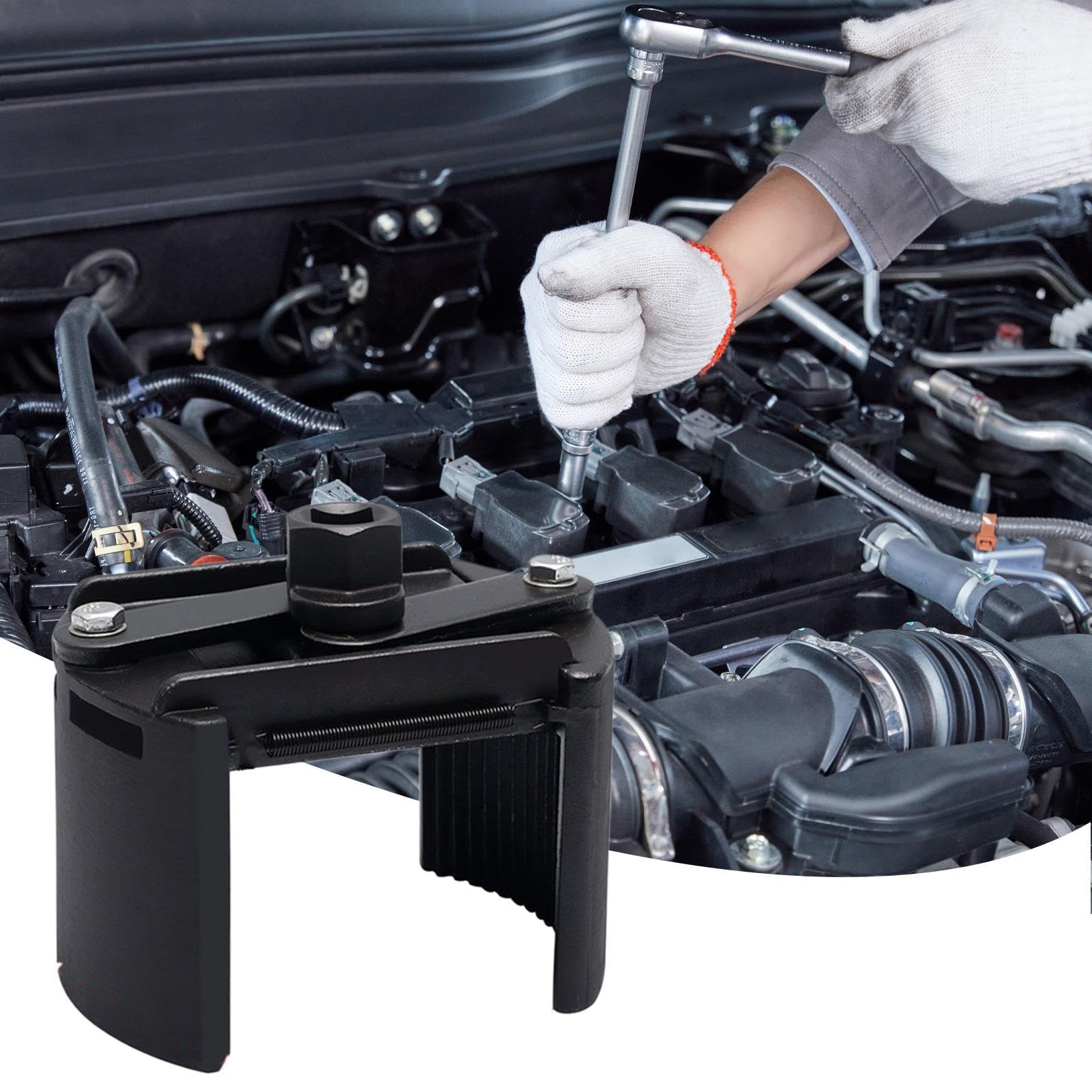 Llave Para Filtros De Extractor De Filtros De | Herramienta De Metal Estable Con Casquillo Para Cambio En Motores, Motocicletas, Coches, Autocaravanas Y Camiones