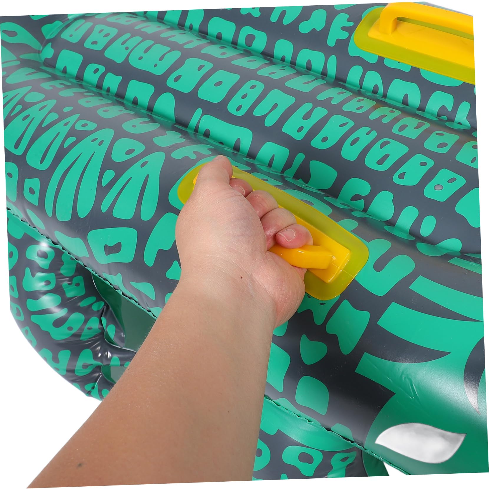Generisch Aufblasbares Alligator Surfbrett für Pool und Strand Ergonomische Schwimmmatte aus Schnelles Aufblasen für Sommer und Wasseraktivitäten