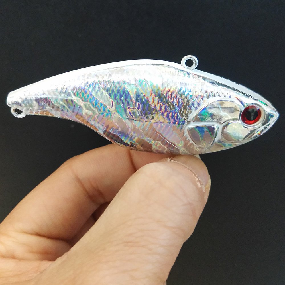 Shelt's 20 Pcs Holographic Sinking Lipless Hard Lures Blanks Body