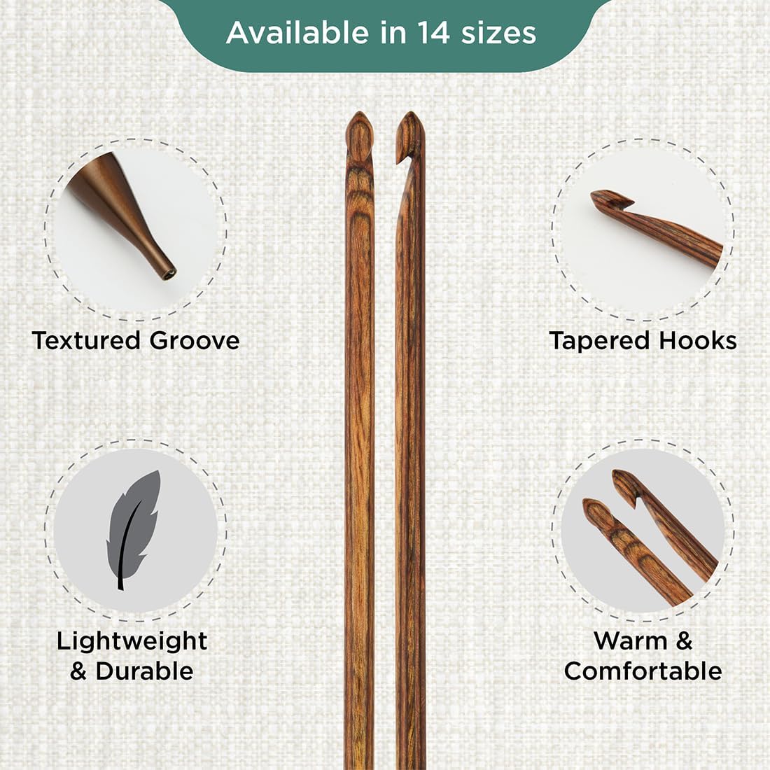 KnitPro Ginger Afghan/Tunisian Crochet Hook | US Size I (5.5mm)