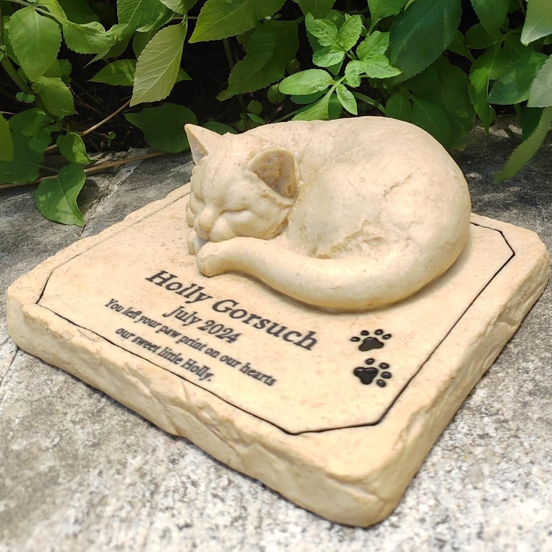Piedra Conmemorativa for Gatos Personalizada: Recuerdo Personalizado for su Querida Mascota