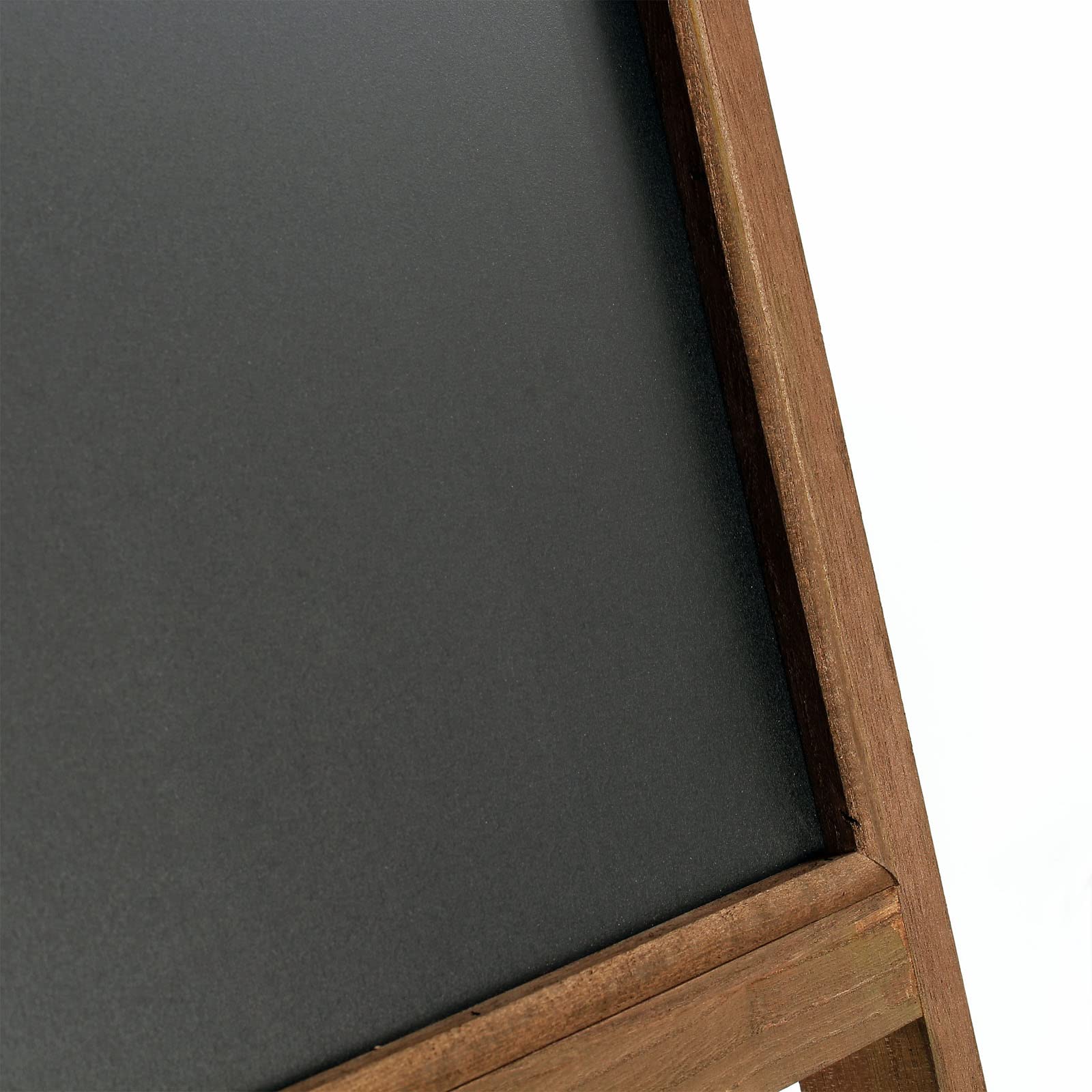 Lavagna a cavalletto per bar ristoranti negozi 42x112cm in legno con ripiano per fiori