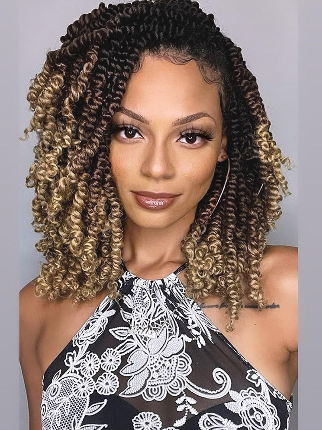 8 Packs Passion Twist Hair 10 Inch Pre-twisted Passion Twist Crochet Hair Pre-looped Crochet Braids for Women Passion Twists Braiding Hair Synthetic