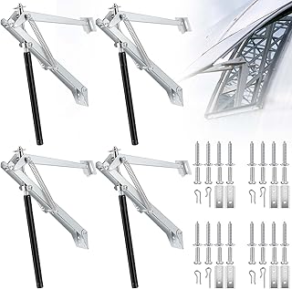 Amylove 4 Pcs Dual Spring Automatic Roof Vent Opener Greenhouse Accessories Solar Greenhouse Heater Sensitive Ventilation Kit Automatic Window Vent Opener Replacement for Gardening
