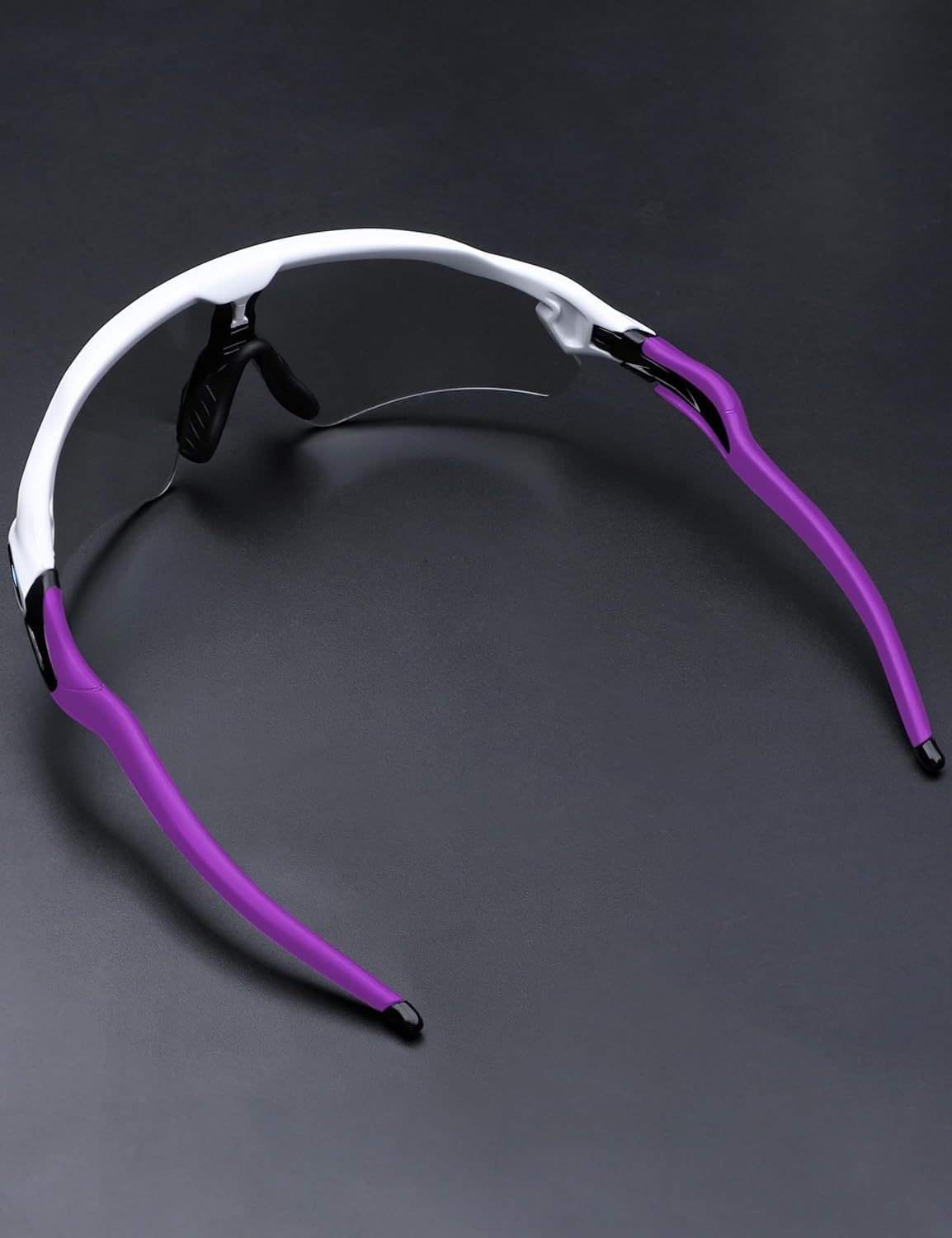Replacement Temples Arms Legs Compatible with Oakley Radar EV Path/Pitch/Advancer Sunglasses-Black - Purple