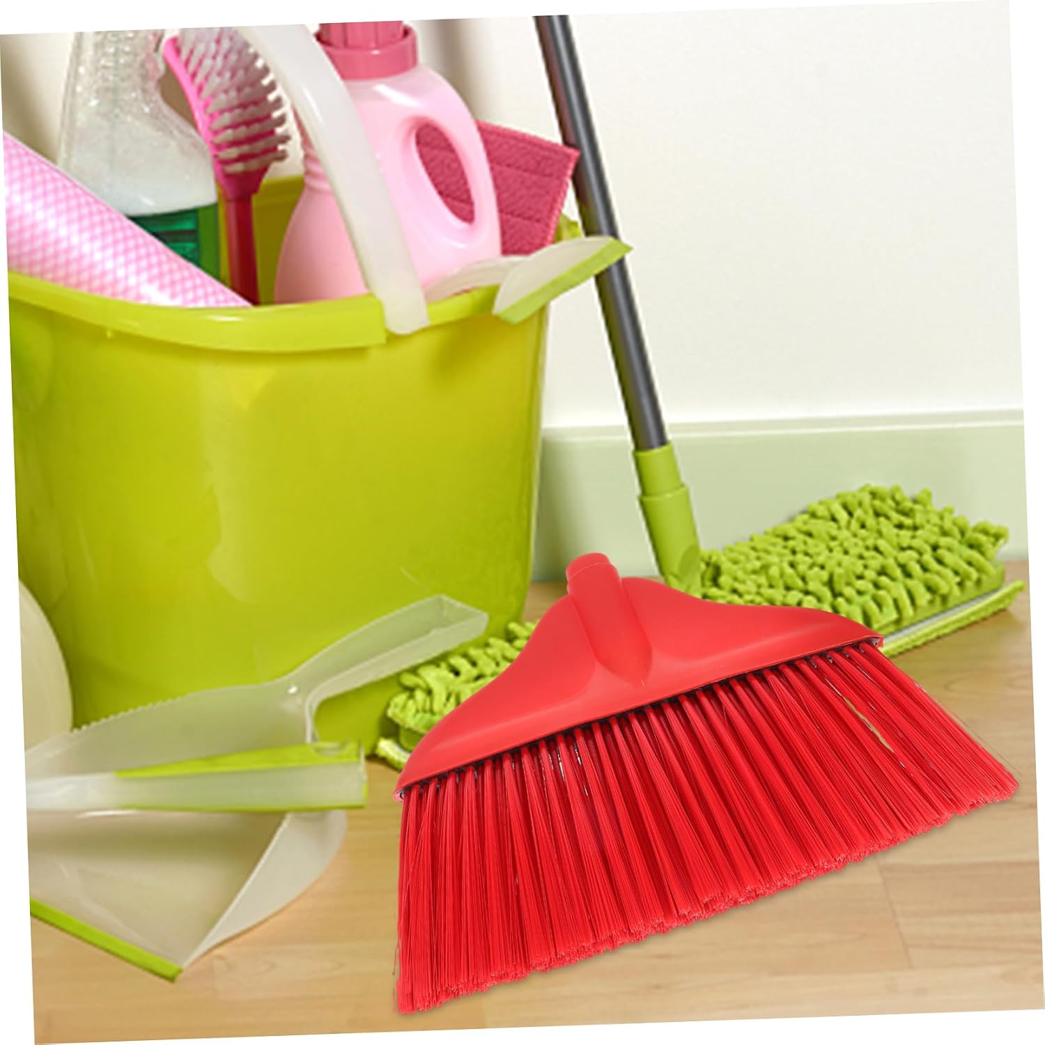 COLLBATH Ergonomic Handle Mini Size Sweeper Head for Home Cleaning Broom Replacement