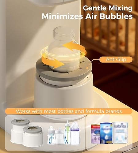 Miniatura 7 de Dispensador de fórmula avanzado mezcla y limpieza automática, fabricante de fórmula rápida con dispensación precisa, calentador de agua instantáneo,