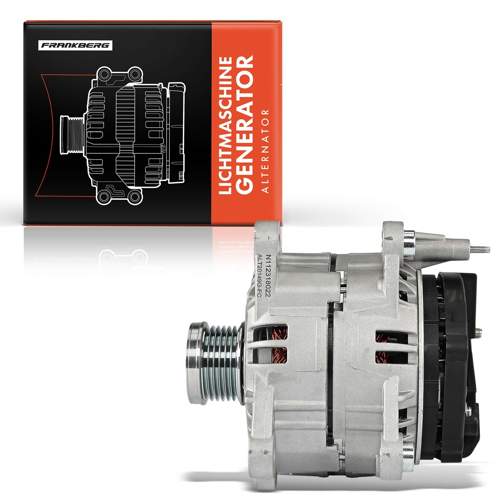 Frankberg Lichtmaschine Generator 2-Polig Kompatibel mit A3 8P1 1.2L 2010-2012 Golf VI 5K1 1.2L 2008-2012 Altea XL 5P5 5P8 1.2L 2010-2024 Ibiza IV 6J5 6P1 1.2L 2010-2015 Replace# 03F903023DX